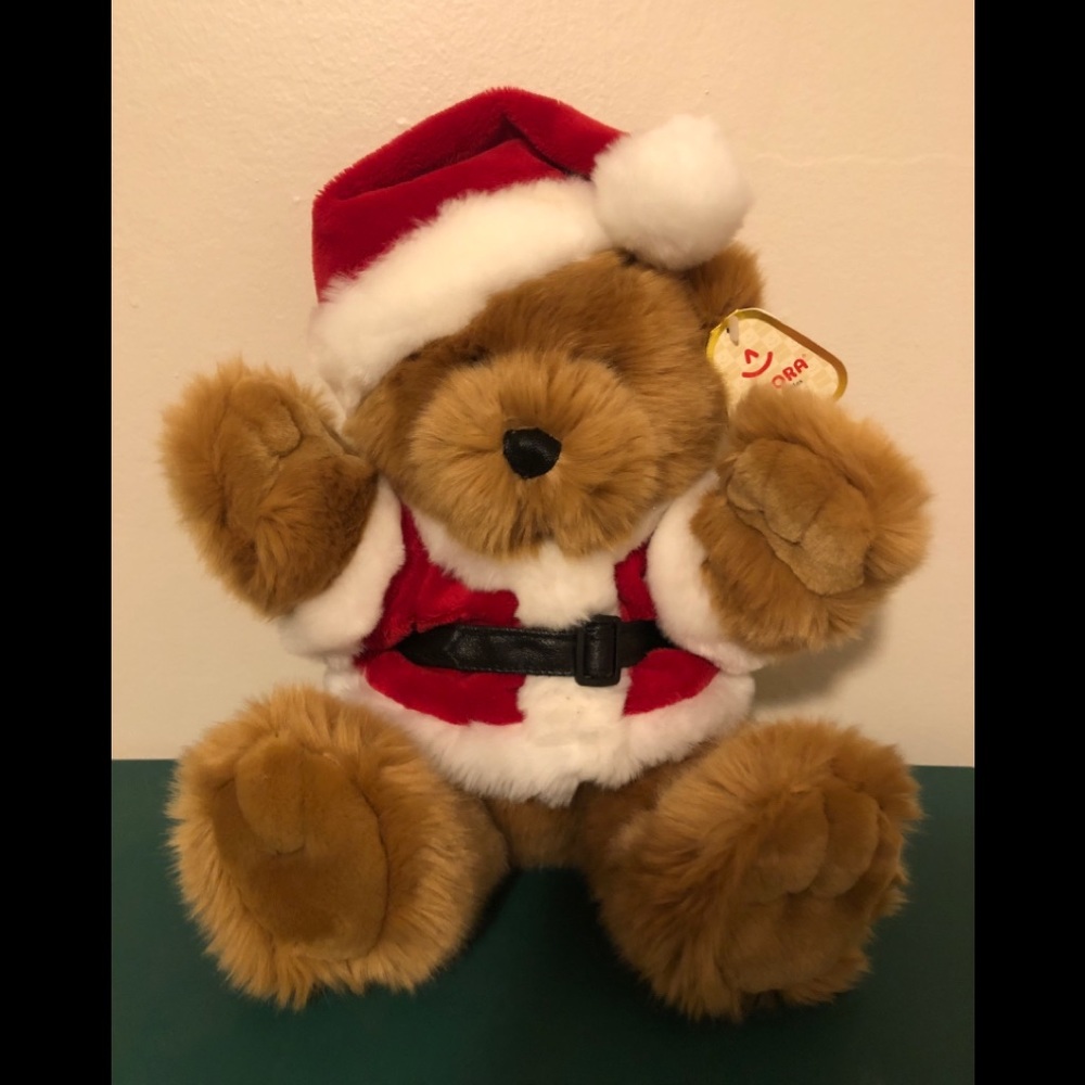NWT Aurora Santa Teddy Bear Collectible